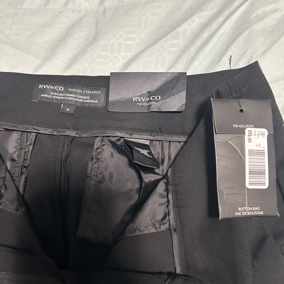R W and co black suit pant - Picture 3 of 3